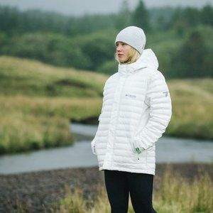 NEW $280 Columbia Titanium OutDry Extreme Eco Down Jacket!  XS  White